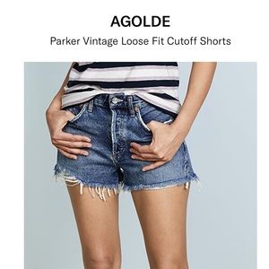 AGOLDE Parker Vintage Loose Fit Cutoff Shorts